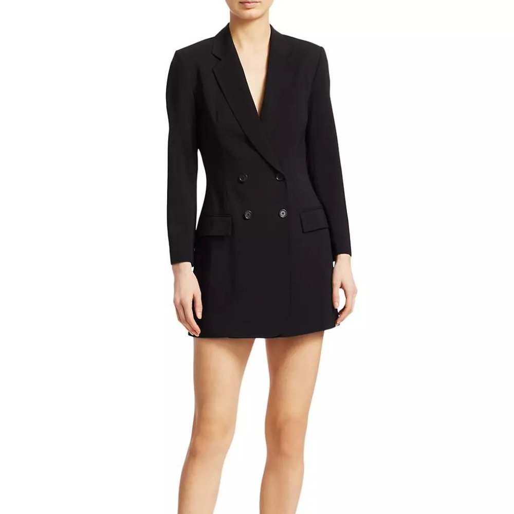 A.L.C. Friedman Double-Breasted Blazer Dress - Black - Size 2
